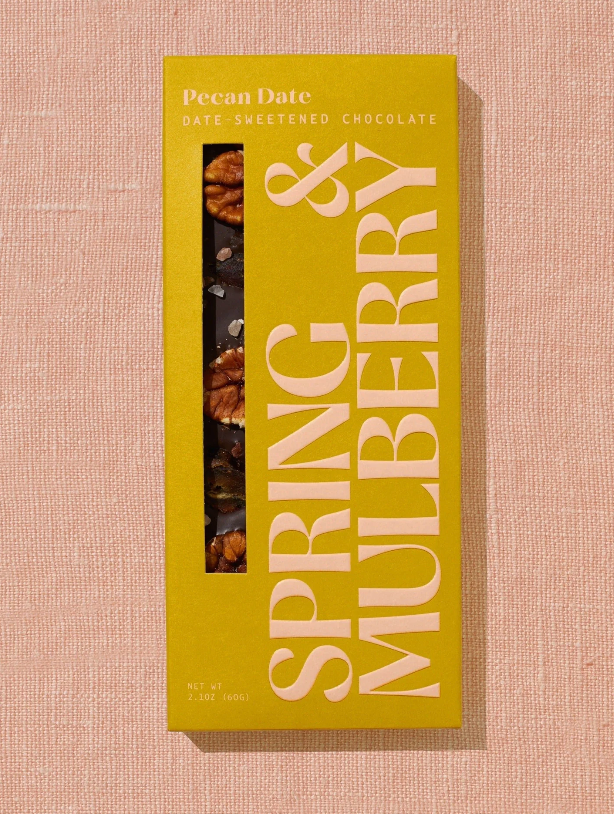 Spring & Mulberry Pecan Date Chocolate